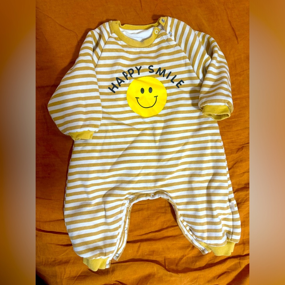 Thick Winter Jampsuit 6-12m Happy smile